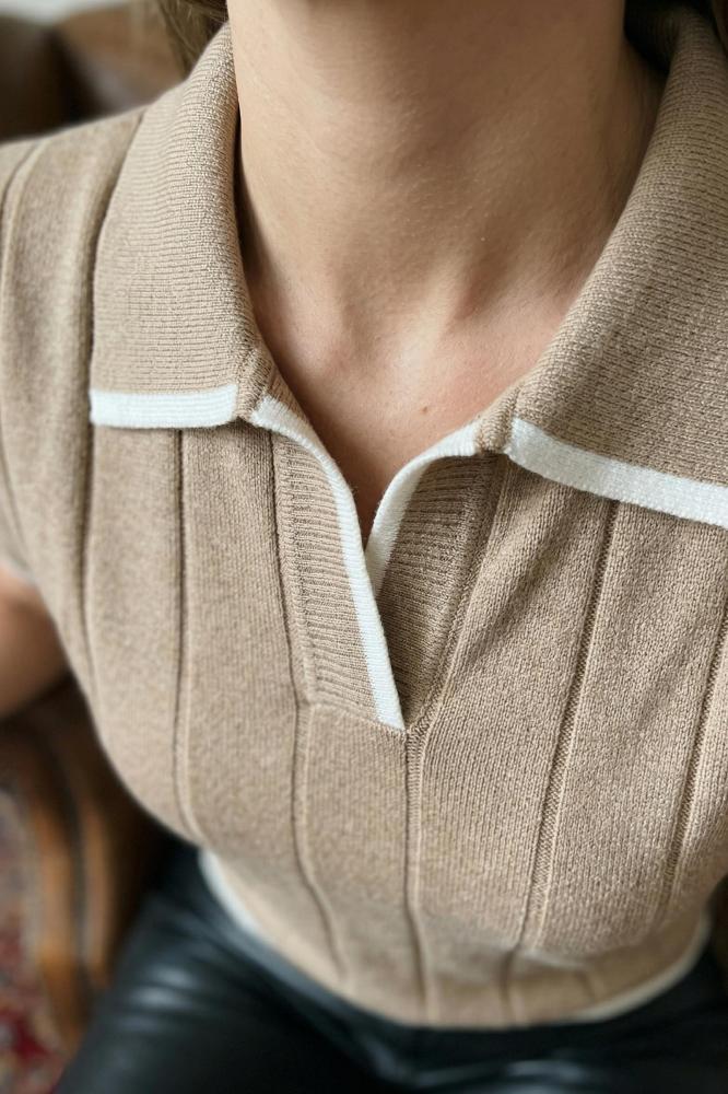 Футболка женская вязаная Поло А Арт. 10692