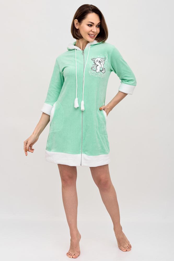 Халат женский Котик М Арт. 8848 Халат женский Котик М Арт. 8848