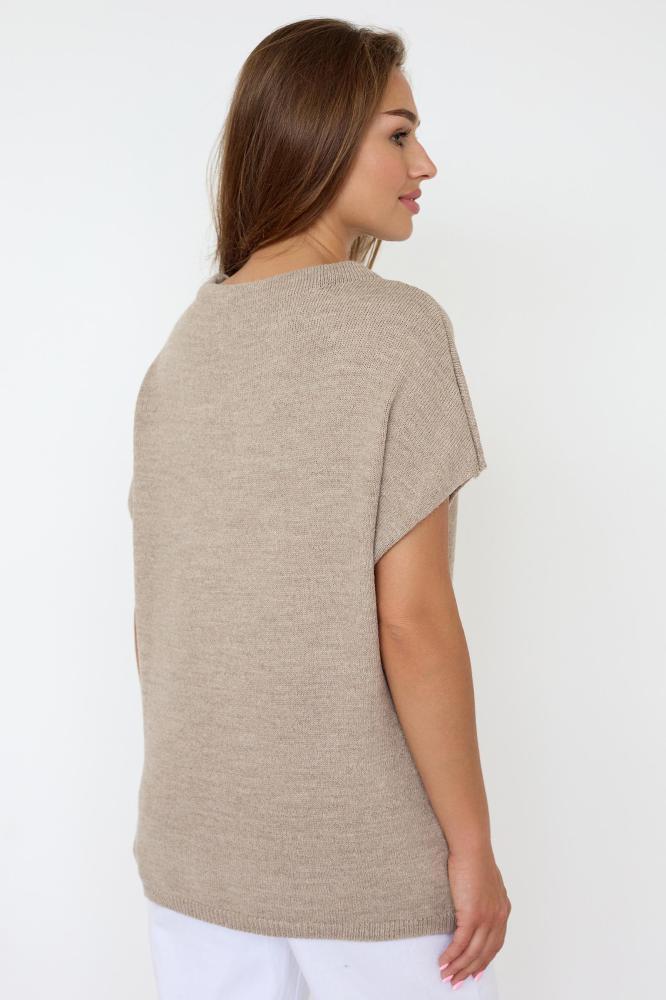 Кофта-жилет женский вязаный ЛД Арт. 10130