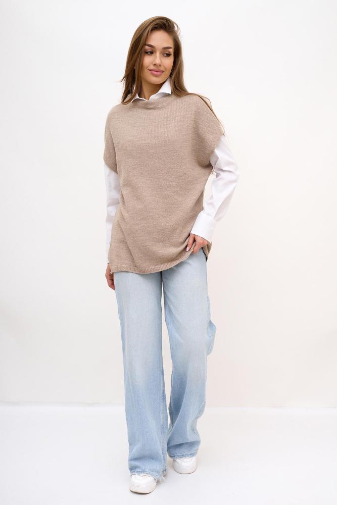 Кофта-жилет женский вязаный ЛД Арт. 10130