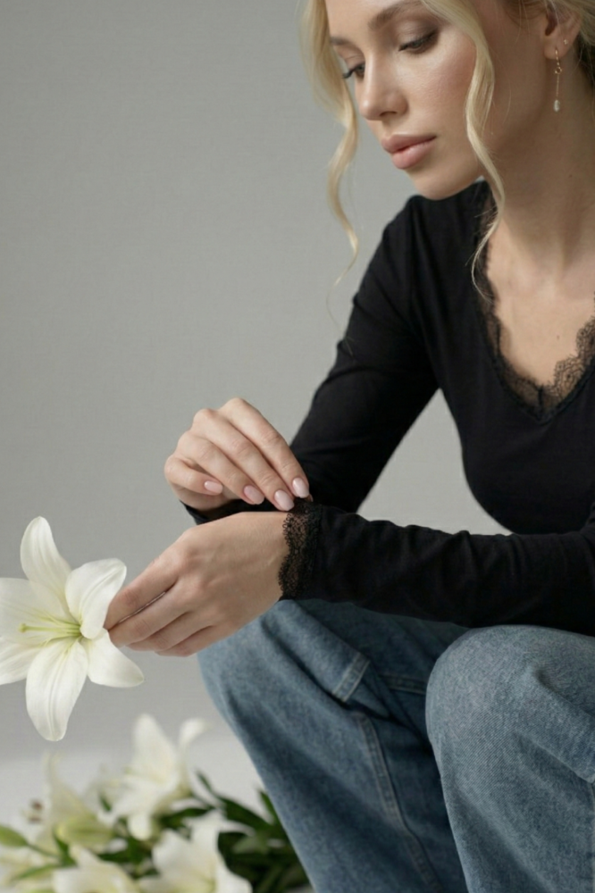 Лонгслив женский Адель Ч Арт. 10691