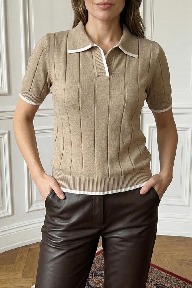 Футболка женская вязаная Поло А Арт. 10692