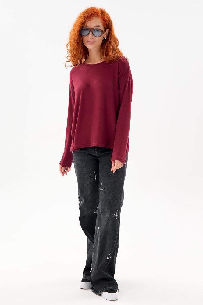 Лонгслив женский оверсайз Б Арт. 10637