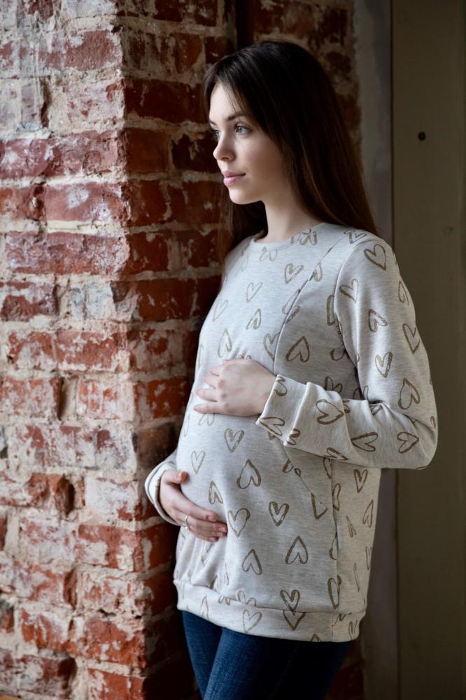 Толстовка для беременных и кормящих женщин Арт. 7017 Толстовка для беременных и кормящих женщин Арт. 7017