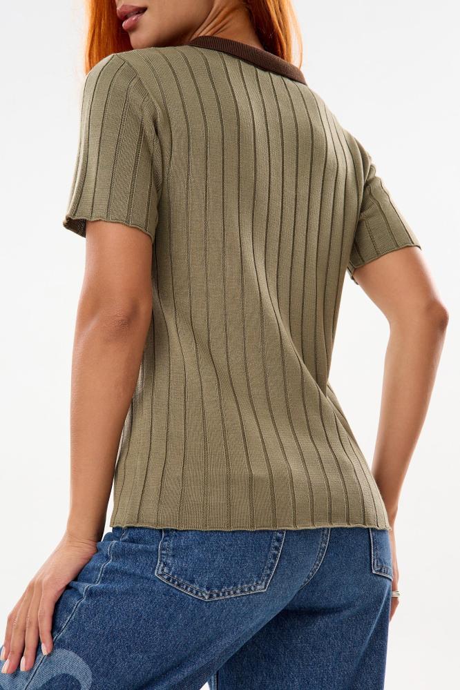 Футболка женская вязаная Поло Х Арт. 10517