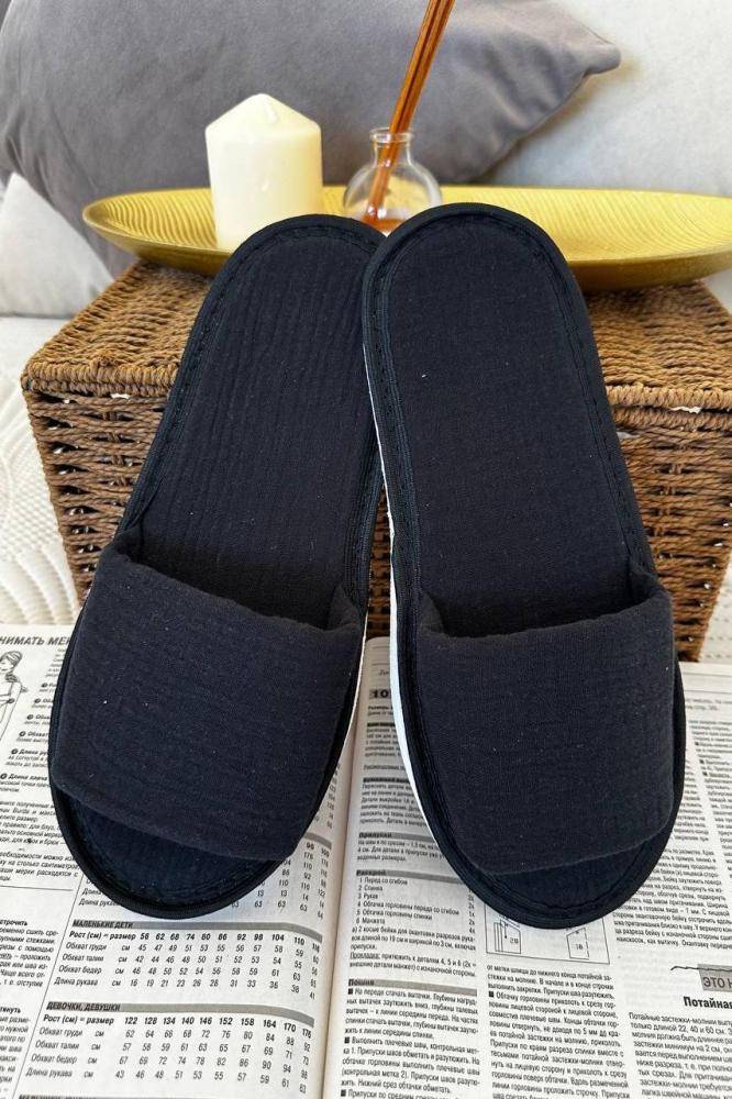 Тапки женские открытые Муслин Ч Арт. 8675