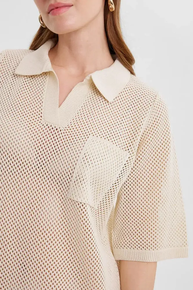 Платье-Поло женское вязаное ЛД Б Арт. 10060 Платье-Поло женское вязаное ЛД Б Арт. 10060