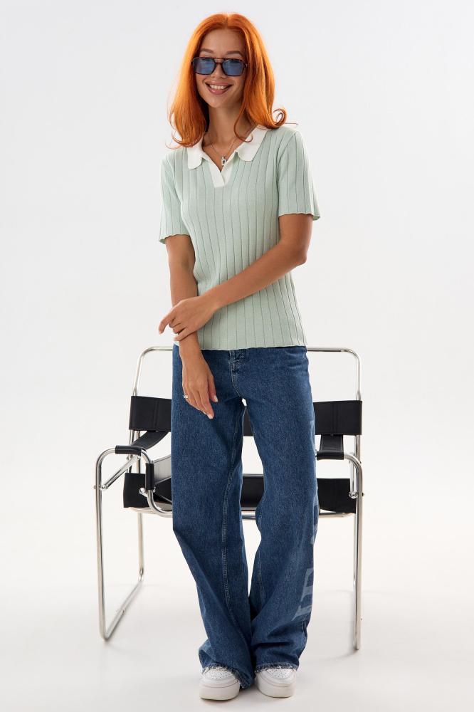 Футболка женская вязаная Поло З Арт. 10515