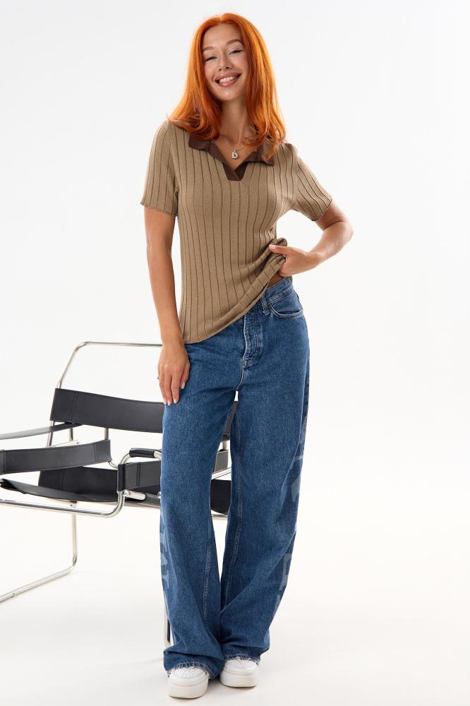 Футболка женская вязаная Поло К Арт. 10516