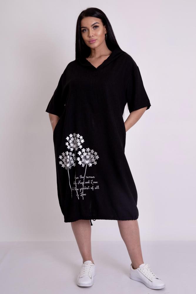 Платье-туника Одуванчики Ч Арт. 8293