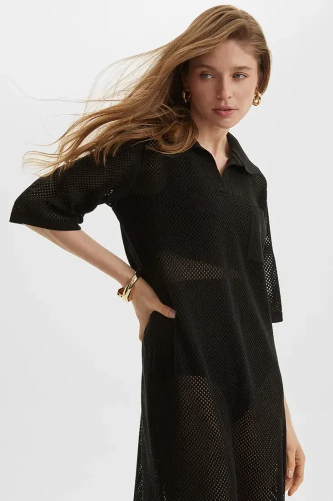 Платье-Поло женское вязаное ЛД Ч Арт. 10059