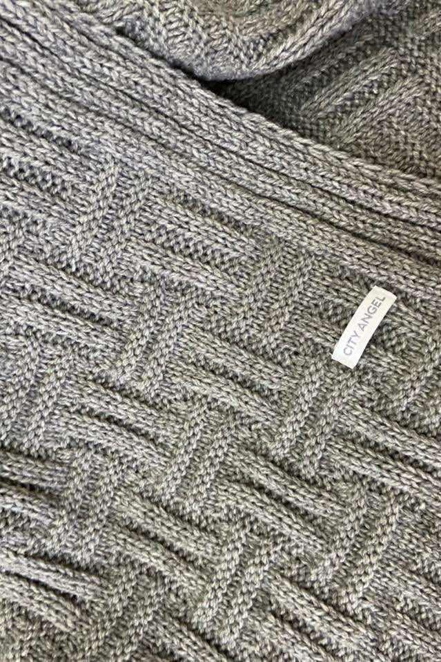 Плед вязаный Кирпичики Арт. 7844