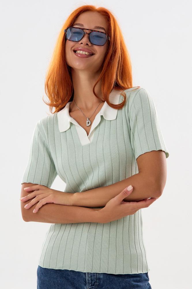 Футболка женская вязаная Поло З Арт. 10515