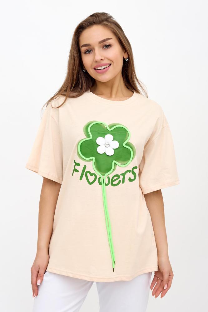 Футболка женская Flowers Б Арт. 9364 Футболка женская Flowers Б Арт. 9364