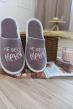 Тапки женские с принтом Е Арт. 7951