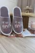 Тапки женские с принтом Е Арт. 7951