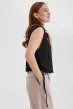 Майка женская вязаная со шнуровкой Ч Арт. 10129 Майка женская вязаная со шнуровкой Ч Арт. 10129