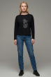 Лонгслив женский оверсайз Ч Арт. 10638