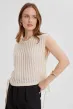 Майка женская вязаная со шнуровкой Б Арт. 10128
