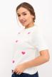 Футболка вязаная Сердечки Б Арт. 9284