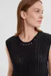 Майка женская вязаная со шнуровкой Ч Арт. 10129 Майка женская вязаная со шнуровкой Ч Арт. 10129