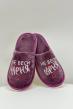 Тапки женские с принтом Б Арт. 7824