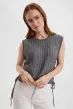 Майка женская вязаная со шнуровкой С Арт. 10127 Майка женская вязаная со шнуровкой С Арт. 10127